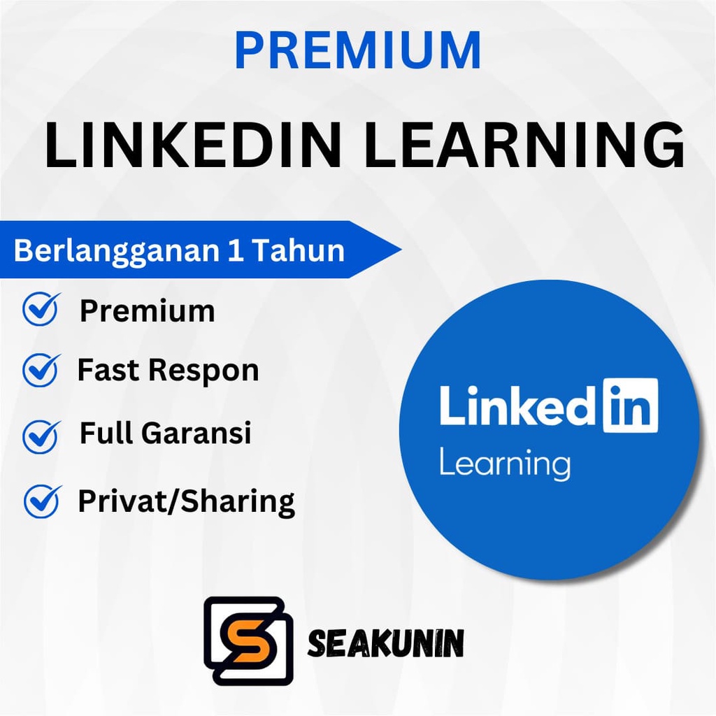 Akun Linkedin Learning Premium 1 Tahun Garansi Full