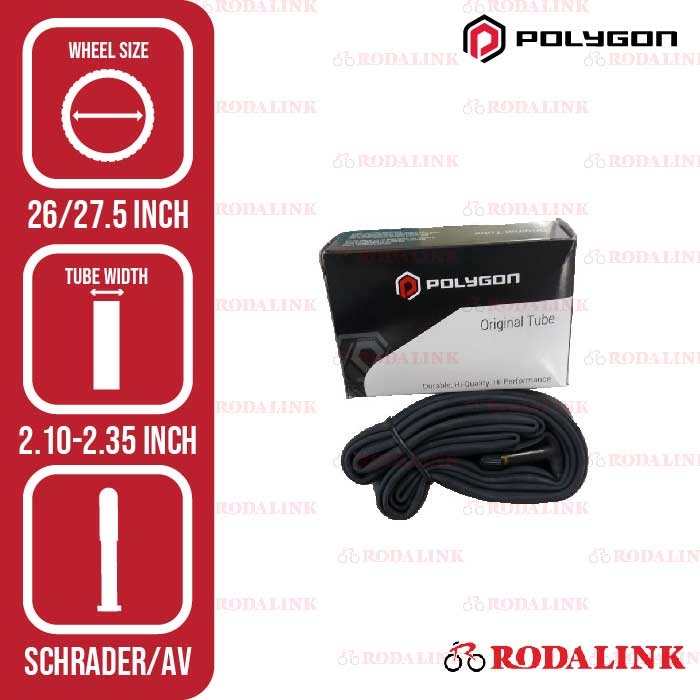 Polygon Ban Dalam Sepeda Gunung 26" & 27.5" ukuran 26 X 2.125 - 2.35 / 27.5 X 2.10 - 2.25 AV35