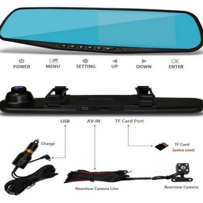 BISA GOSEND KAMERA CCTV SPION MOBIL 2 CAMERA DEPAN BELAKANG