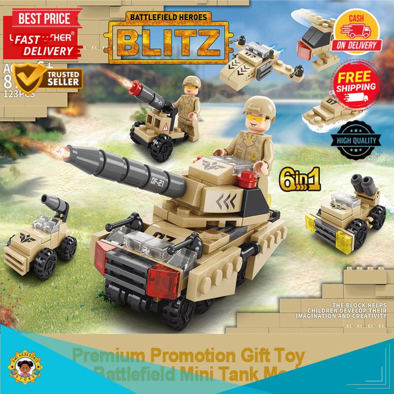 BEST SELLER Mainan Balok Susun Battlefield Hero 6in1 LEGO 123 Bricks - 100% ORIGINAL