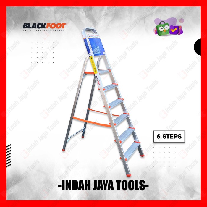 BLACKFOOT Tangga ALUMUNIUM 6S 6 Step - Tangga Lipat Rumah Ladder