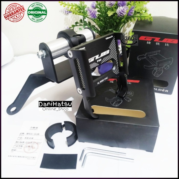 HOLDER HP MOTOR XMAX NMAX ADV - Dudukan HP Stang Spion motor Alumunium