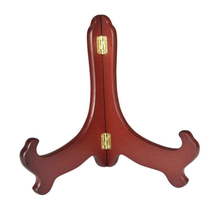 

Sturdy Folding Pottery Plate Chinas Easel f/ Hotel Cabinet Rack