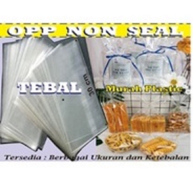 TERLENGKAP PLASTIK OPP SUPER TEBAL TANPA LEM 10X30 12,5X30 15X30 18X30 20X30 25X30 28X30 30X30 ISI