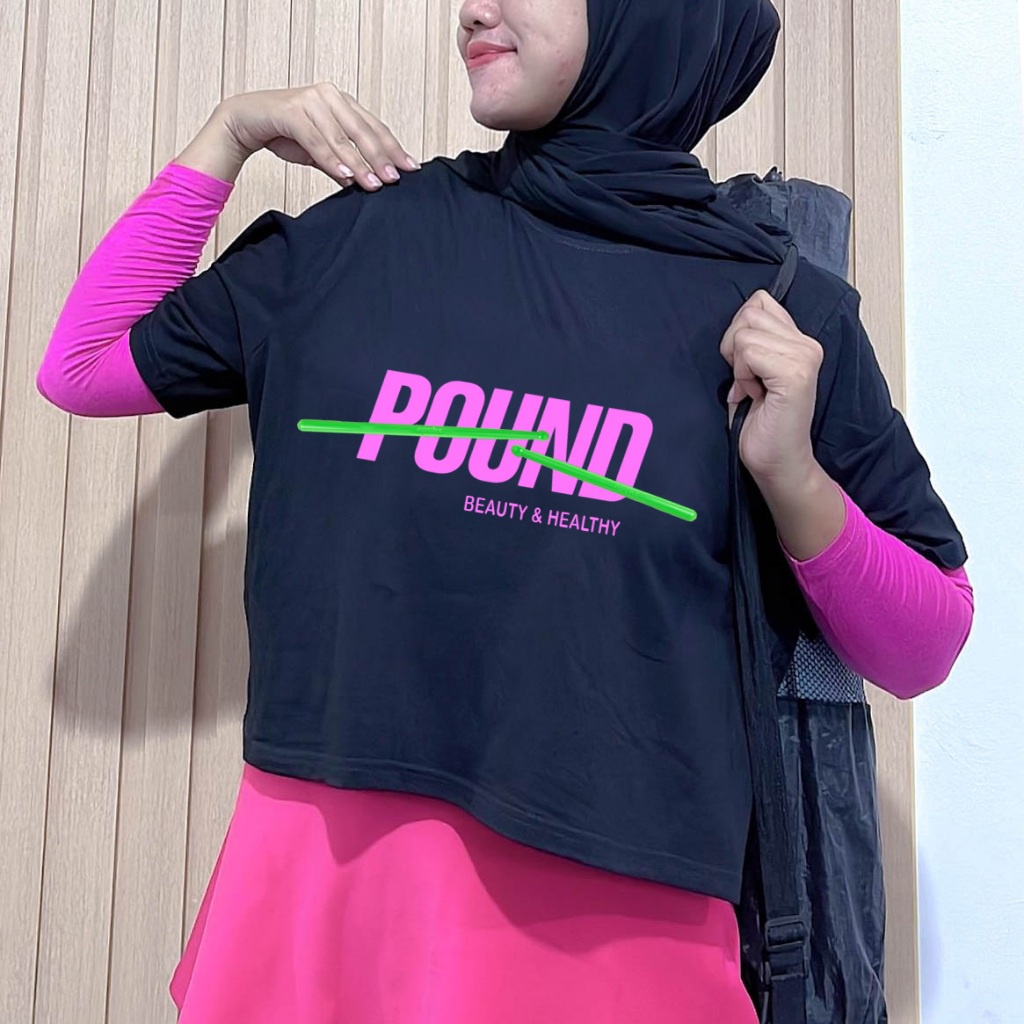 BAJU POUNDFIT WANITA KAOS POUNDFIT SENAM WANITA