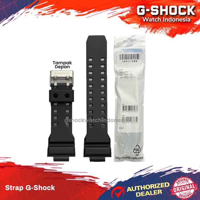 Tali Strap G-Shock Gd-350 Gd350 Gd-350Gb Gd350Gb Gd 350 Casio Original Best Quality