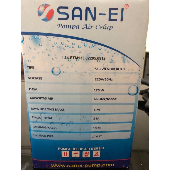 Pompa celup kolam ikan sirkulasi kolam ikan 24 jam Cuci GUdang