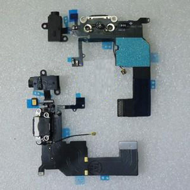 fleksibel charger iphone 5c + konektor handsfree Original