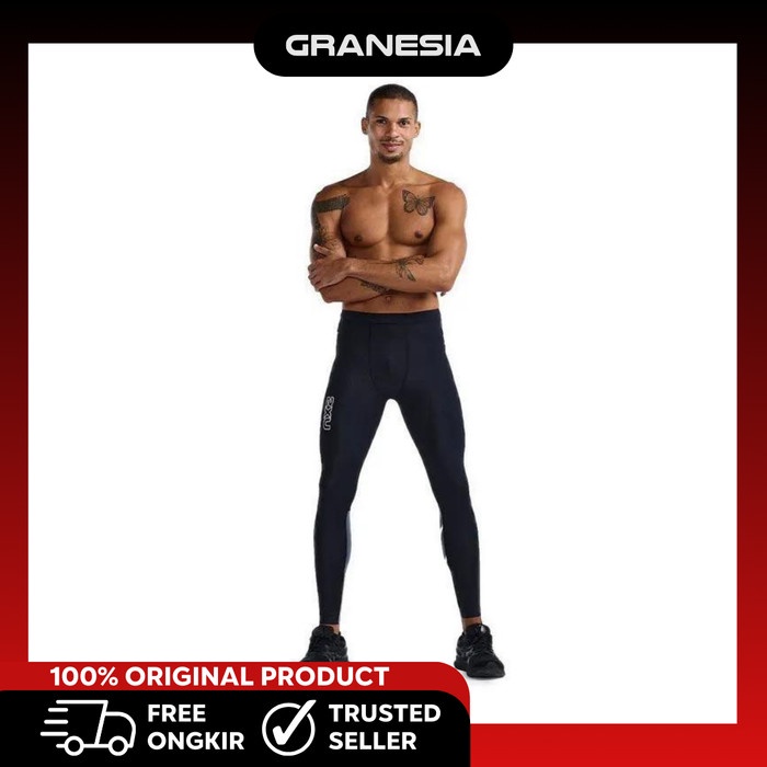 2Xu Mens Light Speed React Comp Tights Ma7049BbwCelana Legging Lari Olahraga Pria Promo Terbatas
