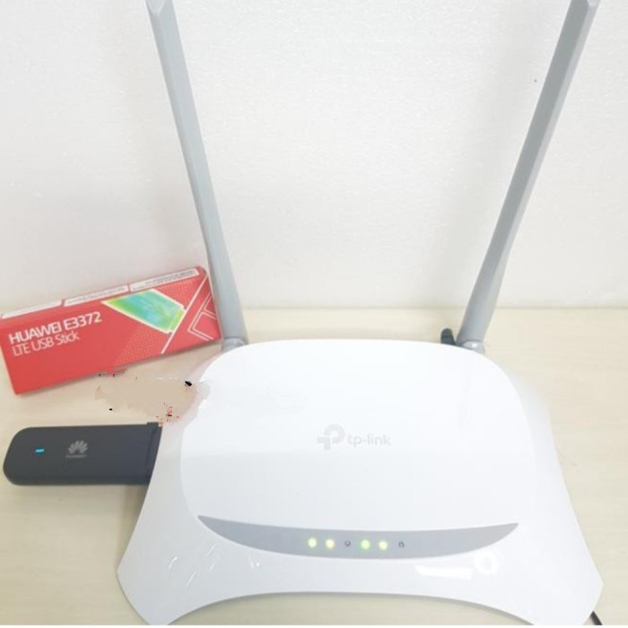 Bundling Router TP-LINK MR3420 + Modem 4G Huawei E3372