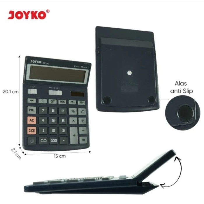 

KALKULATOR MEJA JOYKO CC 31 16 DIGIT - CALCULATOR BIG DISPLAY LCD CC31