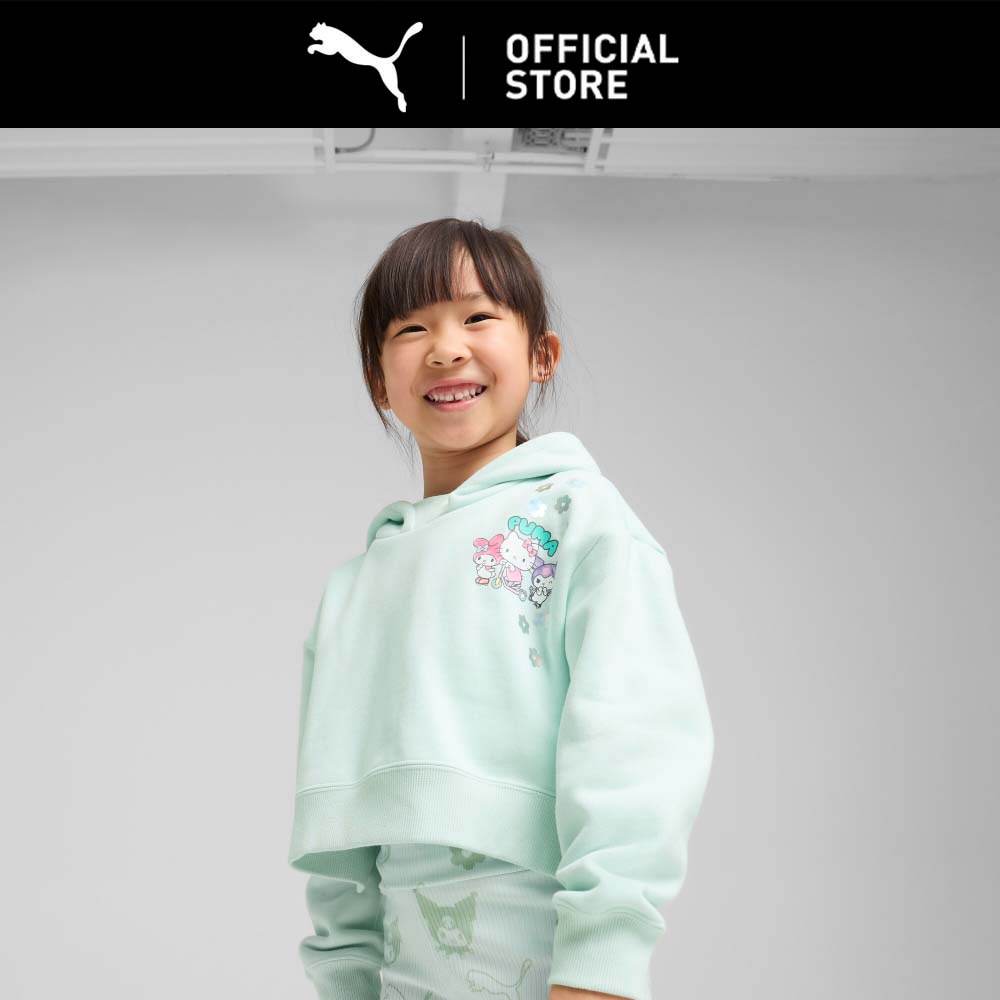 PUMA Hoodie Fleece Santai Gambar PUMA x HELLO KITTY AND FRIENDS Anak-anak