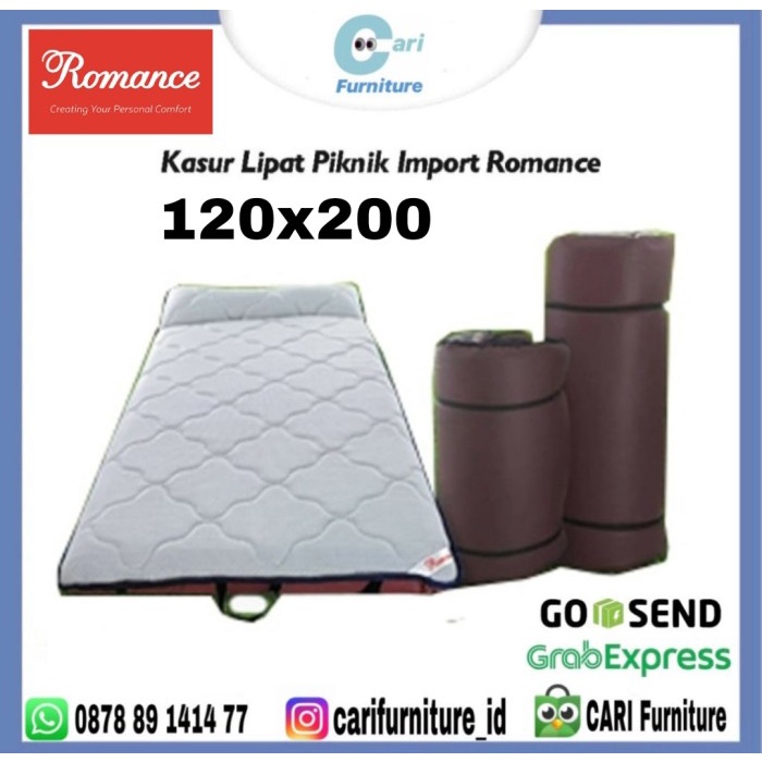 Kasur Lipat Piknik Travel Bed Import Romance Uk 120 X 190 Cm