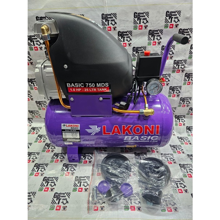 Terbaik Kompresor Pumpa Angin Lakoni 1Hp 25Liter Basic 750