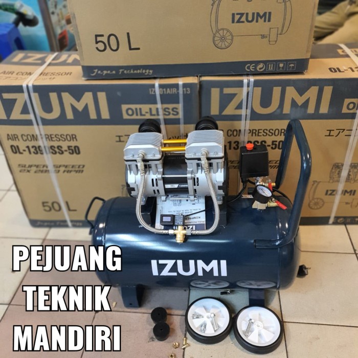 Populer Kompresor Angin Oilless Izumi Ol1390Ss-50 / Compressor Izumi Ol 1390