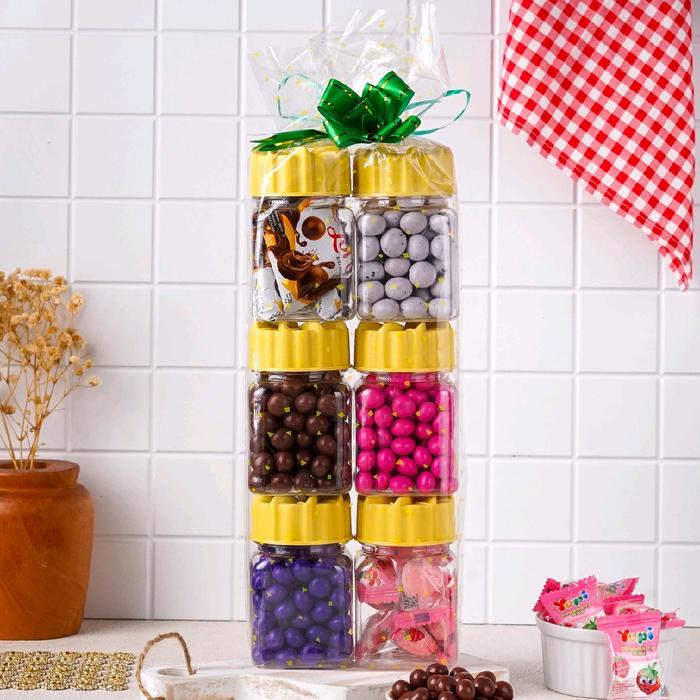 

NeW parcel cokelat toples isi 6 - PACKING KARDUS PASTI AMAN