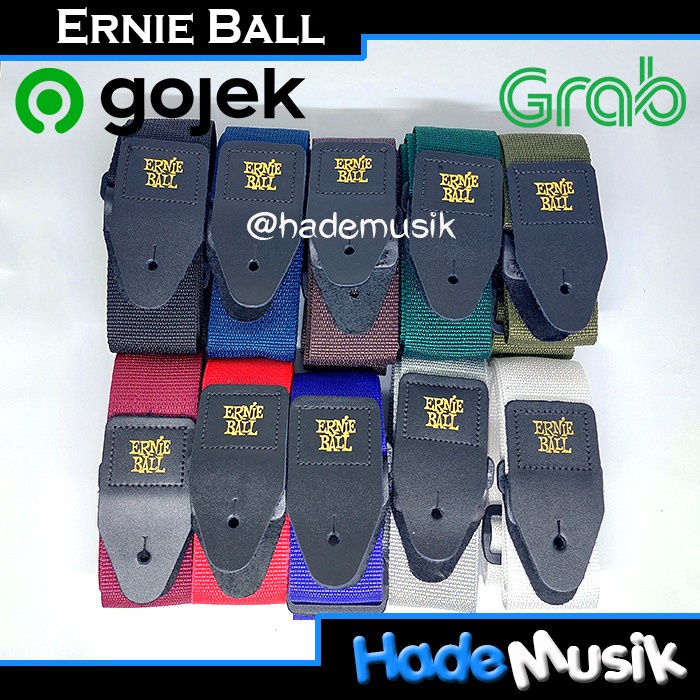 Ernie Ball Polypro Strap Gitar Elektrik Akustik Bass ( Original )