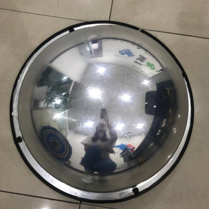 TERLARIS Full Dome Mirror 1Meter,Convex Security Mirror 100cm,Kaca Cermin Kubah