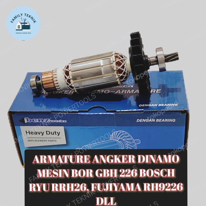 TERBARU ARMATURE GBH 2 26 DRE BOSCH ANGKER GBH226 DINAMO MESIN BOR SDS BOSCH