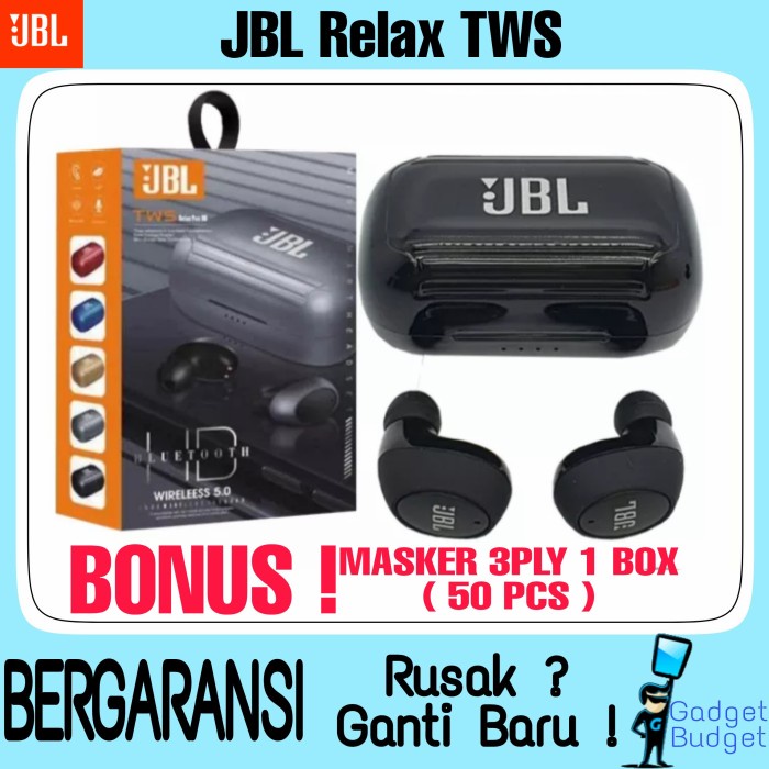 Headset Bluetooth JBL original ORI Earphone Wireless Earbuds Sport 5.0