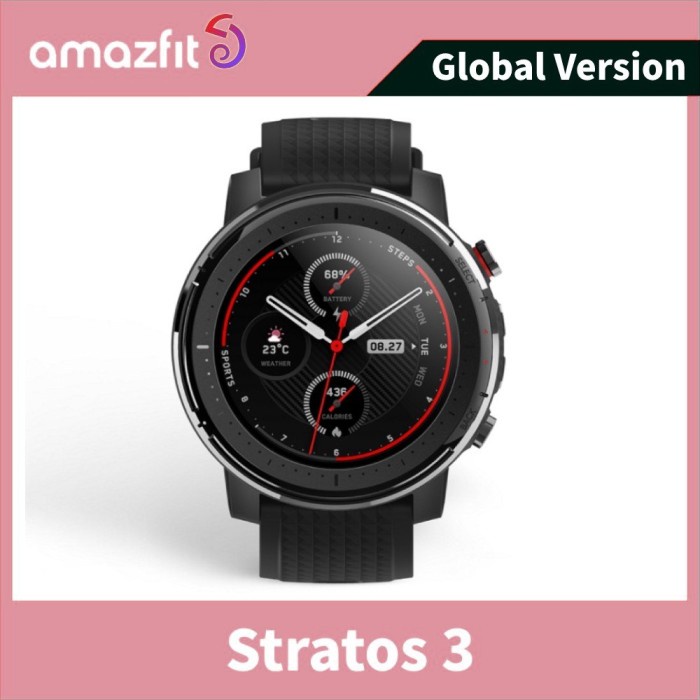 Global Version Original Amazfit Stratos 3 SmartWatch For Men GPS