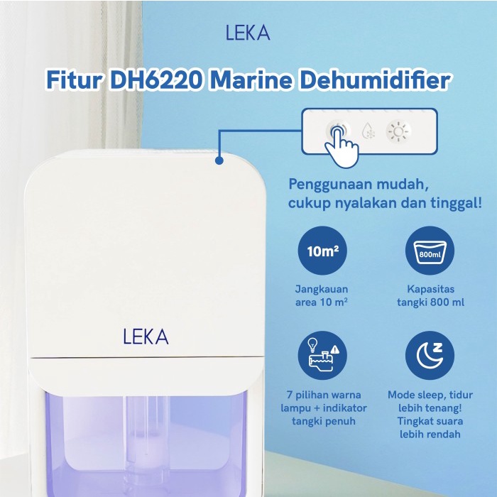 LEKA DH6220 MARINE DEHUMIDIFIER - SERAP AIR PENYERAP KELEMBABAN UDARA