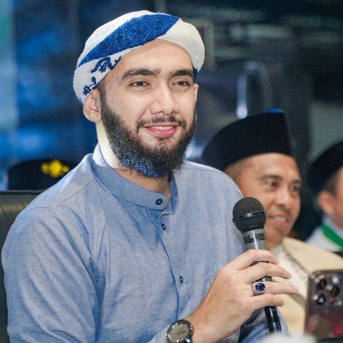 Aeh Kemko Denim Blue Kemeja Koko Habib Ahmad Alhadar Best Seller
