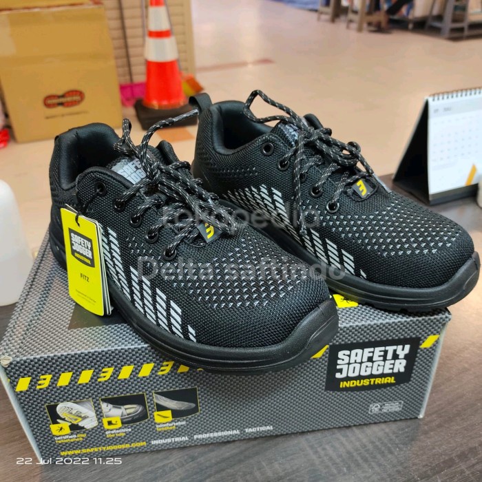 New Sepatu Safety Shoes Jogger Fitz Hitam Original Safety Shoes Jogger