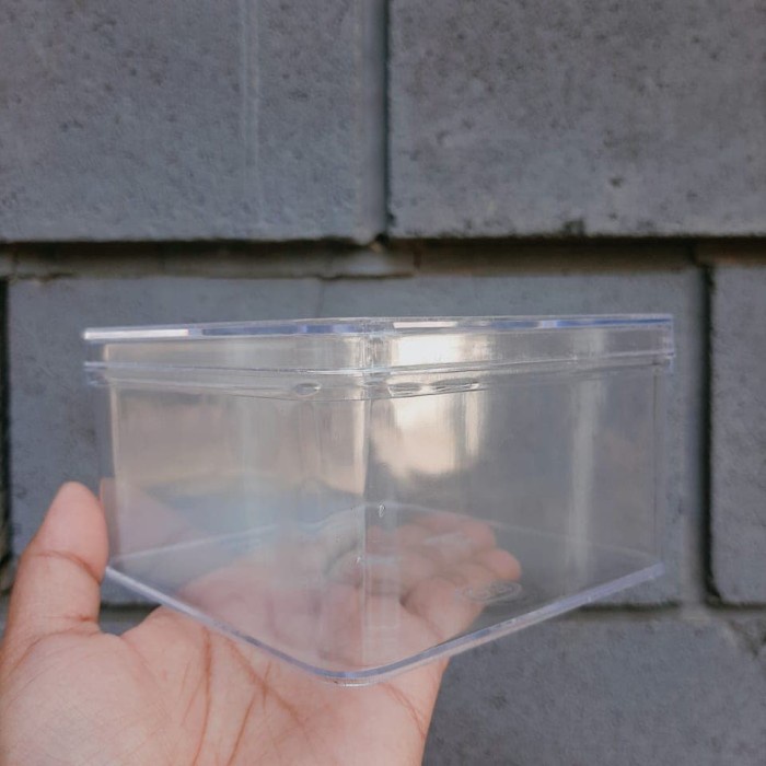 [Masih] toples kotak bening 300 gr / toples kue kering / dessert box -