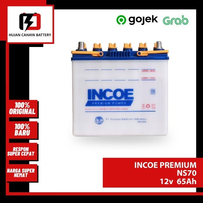 Promo Aki Mobil Incoe Premium Ns70 / Ns-70 / Ns70 - Aki Chery Tiggo