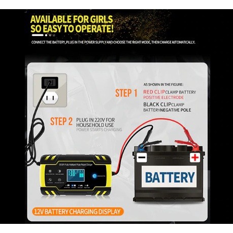 Mantab Charger Aki Cas Aki Charger Accu Alat Cas Aki Mobil Motor Premium