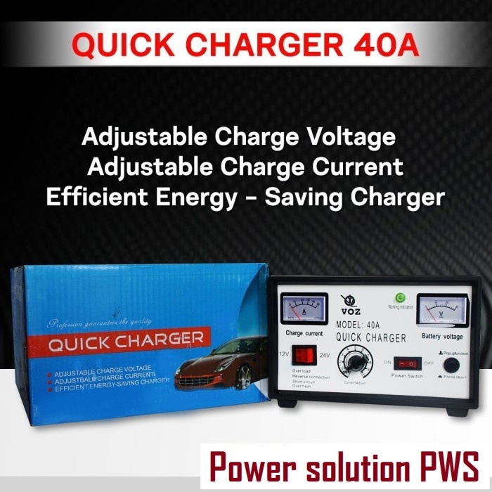 Terbaik Charger Aki 40Ampere 12V Dan 24V