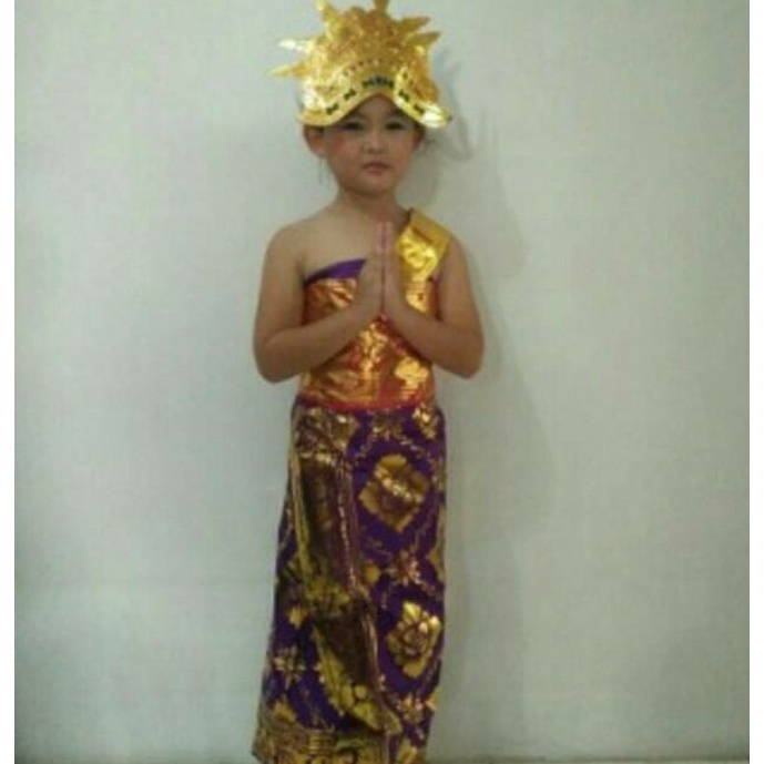 Terlaris Baju Adat Bali Mahkota & Rambut // Baju Bali TK & SD // Baju Adat Anak SALE