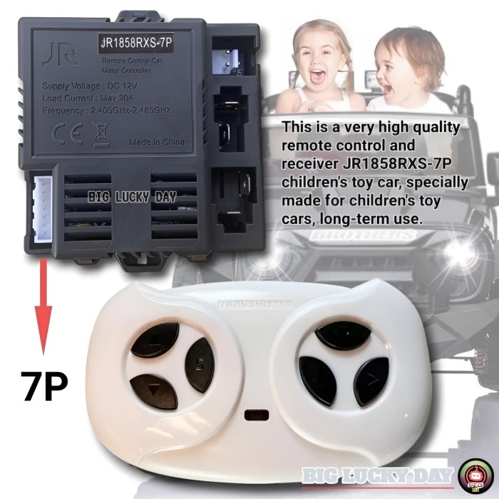 READY REMOT RECEIVER MOBIL AKI JR1858RXS-7P / JR1858RXS-5P 12V MOBILAN AKI ANAK REMOTE CONTROL