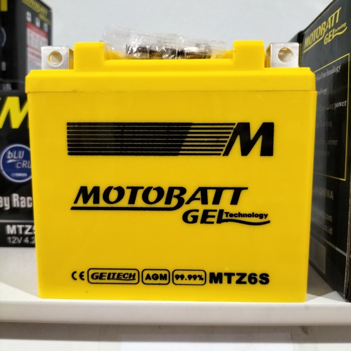 Aki Motor Motobatt Mottobat Motobat Mtz6S Aki Kering / Aki Gel