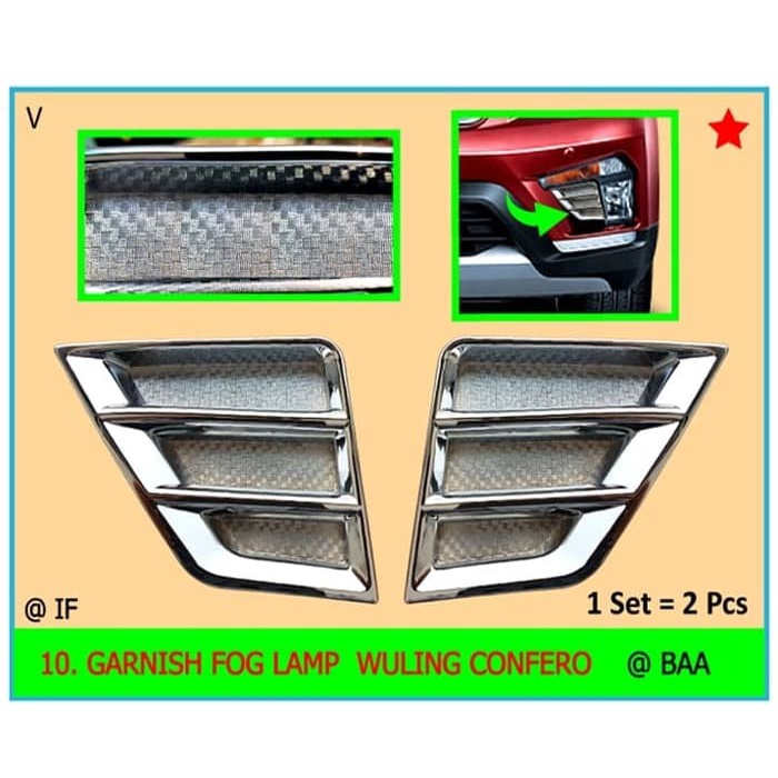 GARNISH FOG LAMP WULING CONFERO