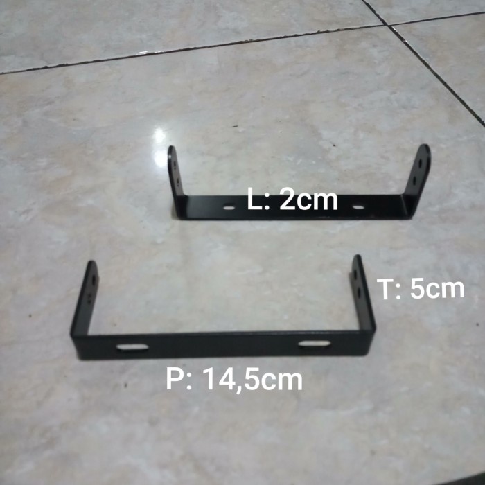 PREMIUM Plat besi 3mm strip besi U braket