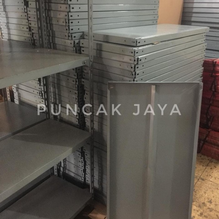 PREMIUM Plat rak besi siku lubang lebar 100 x 40 cm