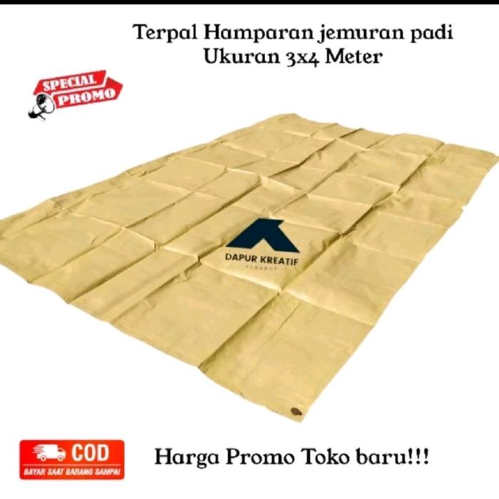 PREMIUM Terpal Jemur Padi Jumbo Besar Tanpa Sambungan Bahan Tebal Lebih Kuat Plastik