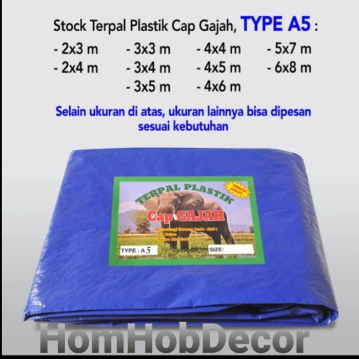 PREMIUM Terpal Plastik A5 Ukuran 3x4 dan 4x6 Tebal