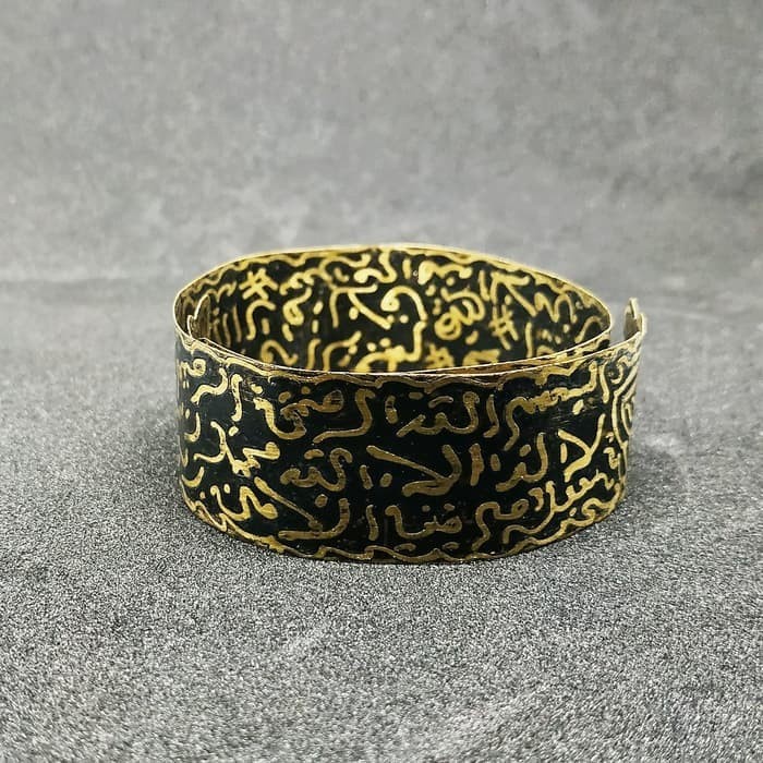 PREMIUM Jimatan Plat Besi Rajah Hitam Antik