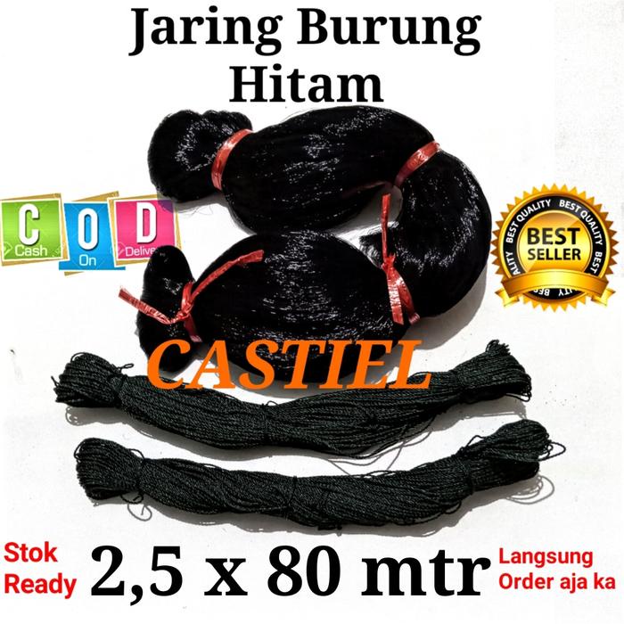 PREMIUM COD Jaring Burung Hitam tinggi 2,5 meter jaring burcil emprit bondol prenjak jaring burung