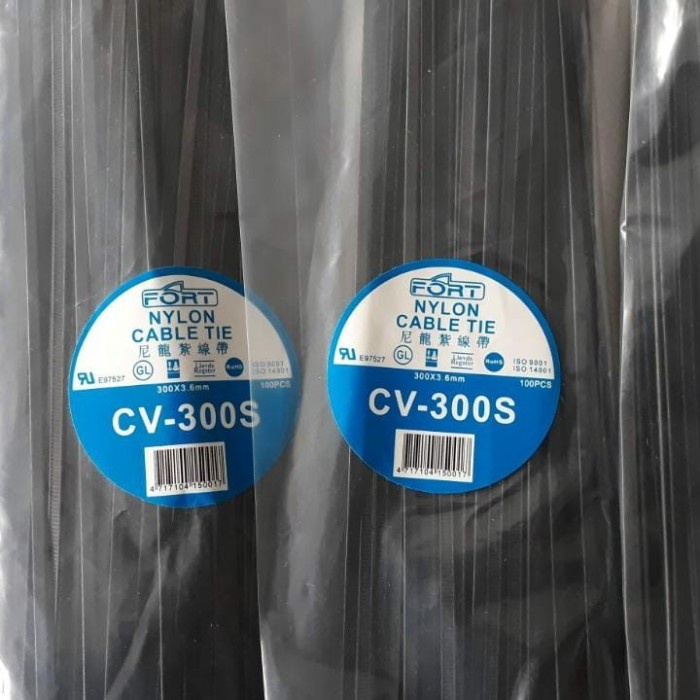 

Kabel Ties Fort CV-300 300mm Cable Tie panjang 30cm 3.6mm 4.8mm 7.6mm