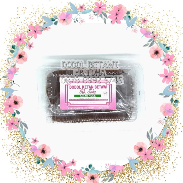 

Wdo - Dodol Betawi Asli Ketan Paris - Hb Toha Oleh Oleh Khas Jakarta (Mika Besar 1Kg)