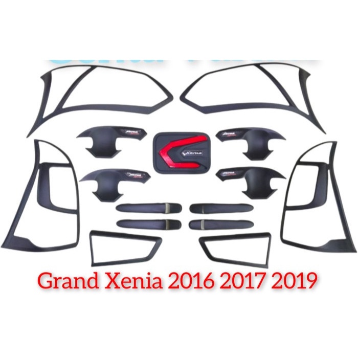 Cover Handle Outer Tank Cover Garnish Lampu Xenia 2016 2017 2018 Hitam