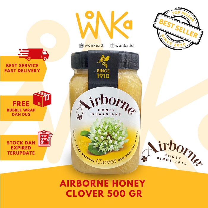 

Airborne - Madu Clover 500 gr - New Zealand Honey - Antibiotik Alami