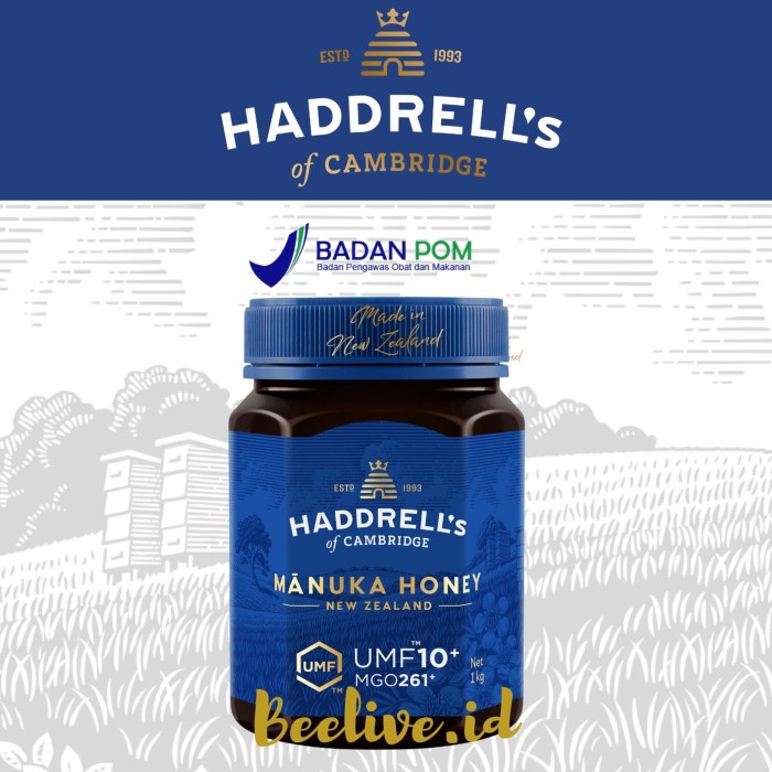 

Madu haddrells Manuka Honey UMF 10+ MGO 263+ 1 KG