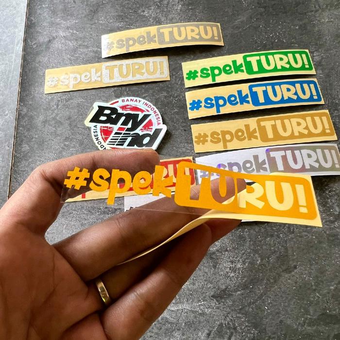 

Stiker Sticker Spek Turu Cutting