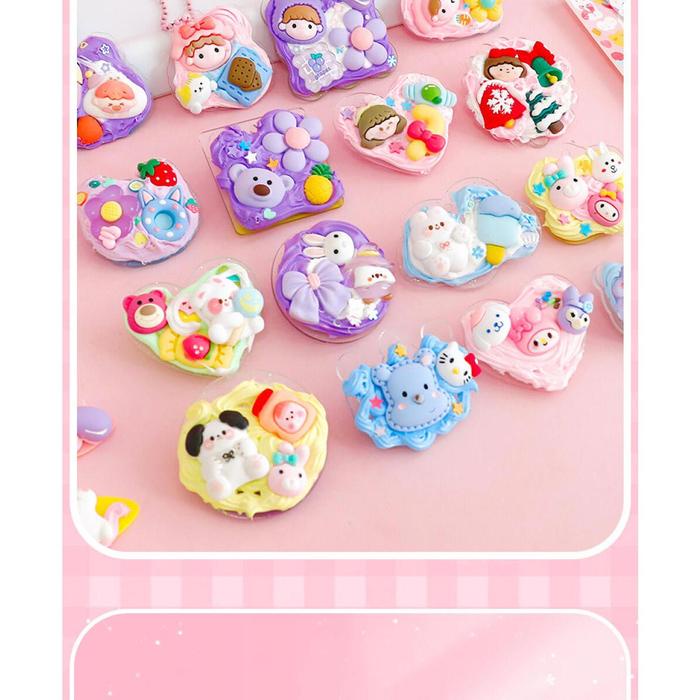 

[Upgrade] Diy Guka Set Diy Gantungan Kunci Akrilik Set Guka Stiker Set Lucu Anak Diy Gooka Set