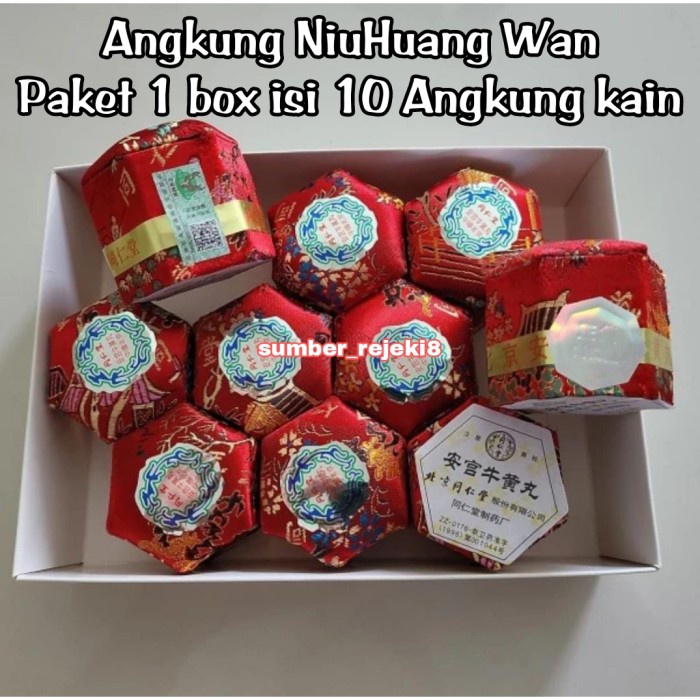 Angkung Niuhuang Wan Angkong Niu Huang Herbal Stroke Penggumpalan Dara